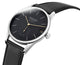 NOMOS Glashutte Orion Neomatik 41 Automatic Stainless Steel Black Dial Black Leather Strap Date Mens Watch 366 - Watches & Beyond