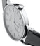 NOMOS Glashutte Tangente Neomatik 39 "Platinum Gray" Dial Automatic Stainless Steel Black Leather Strap Mens Watch 144 - Watches & Beyond