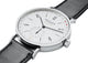 NOMOS Glashutte Tangente Neomatik 41 Update Automatic Stainless Steel White Dial Black Leather Strap Date Mens Watch 180 - Watches & Beyond