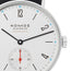 NOMOS Glashutte Tangente Neomatik Automatic Stainless Steel White Dial Black Leather Strap Unisex Watch 175 - Watches & Beyond
