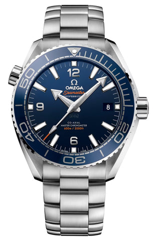 Omega Seamaster Planet Ocean 600M Automatic Chronometer Stainless Steel Blue Dial Date Divers Mens Watch 215.30.44.21.03.001 - WAB - Shipping Dept.