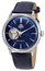 Orient Contemporary Classic Automatic Open Heart Blue Dial Blue Leather Strap Mens Watch RA - AG0005L10B - WAB - Shipping Dept.