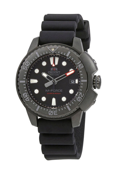 Orient M - Force Automatic Black Steel Rubber Strap Date Divers Mens Watch RA - AC0L03B00B - WAB - Shipping Dept.