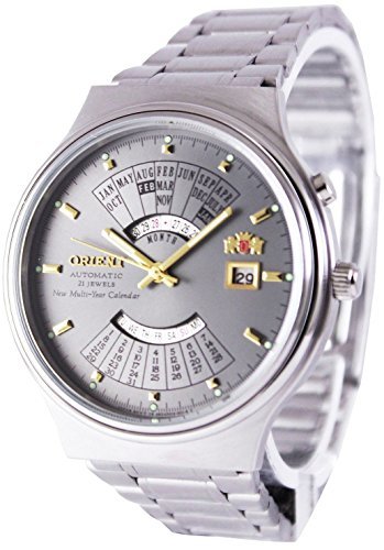 Orient Multi Year Calendar Perpetual World Time Automatic Grey Dial Men's Watch FEU00002KW - WAB - Shipping Dept.