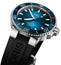 Oris Aquis Automatic Stainless Steel Blue Dial Black Rubber Strap Date Divers Mens Watch 400 7763 4135 - 07 4 24 74EB - WAB - Shipping Dept.