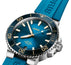 Oris Aquis Date Automatic Stainless Steel Blue Dial Blue Rubber Strap Divers Mens Watch 400 7769 4125 - 07 4 22 75FC - Watches & Beyond