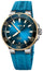 Oris Aquis Date Automatic Stainless Steel Blue Dial Blue Rubber Strap Divers Mens Watch 400 7769 6355 - 07 4 22 75FC - WAB - Shipping Dept.