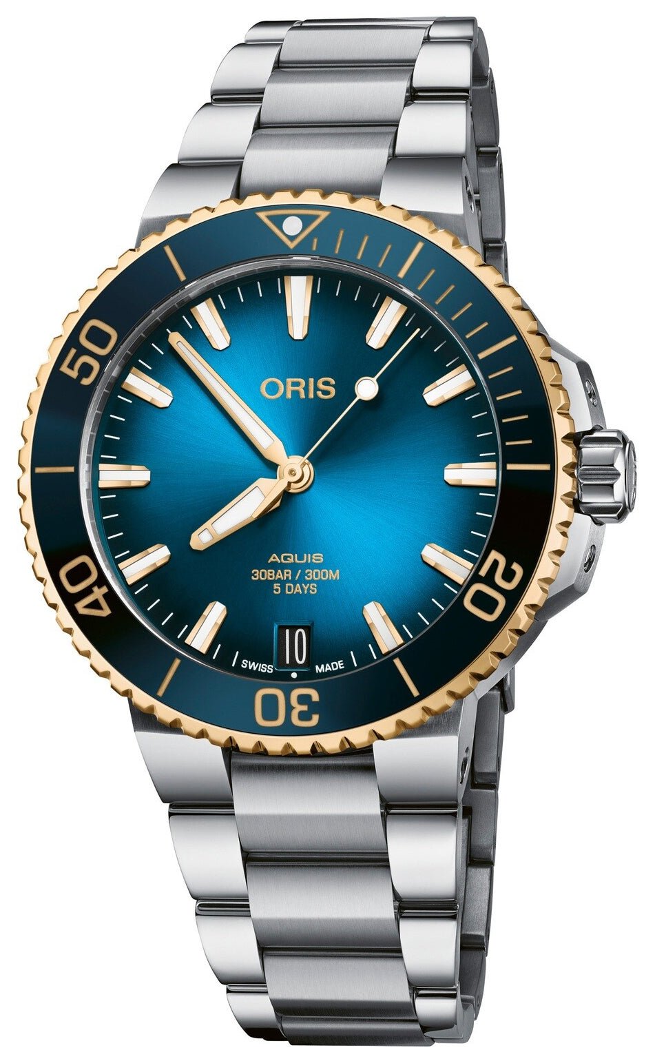 Oris Aquis Date Automatic Stainless Steel Blue Dial Divers Mens Watch 400 7769 6355 - 07 8 22 09PEB - WAB - Shipping Dept.