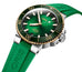 Oris Aquis Date Automatic Stainless Steel Green Dial Green Rubber Strap Divers Mens Watch 400 7769 6357 - 07 4 22 77FC - WAB - Shipping Dept.