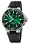 Oris Aquis Date Calibre 400 Automatic Stainless Steel Green Dial Black Rubber Strap Divers Mens Watch 400 7763 4157 - 07 4 24 74EB - Watches & Beyond