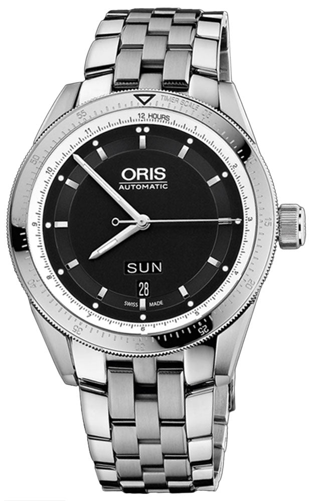 Oris Artix GT Day Date Automatic Black Dial Stainless Steel Mens Watch 01 735 7662 4174 - 07 8 21 85 - WAB - Shipping Dept.