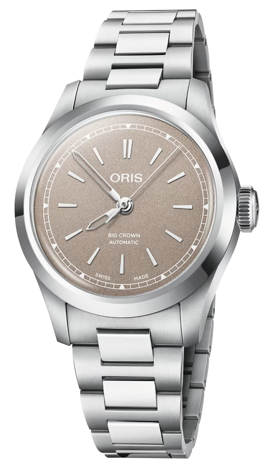 Oris Big Crown Automatic Stainless Steel Brown Dial Womens Watch 531 7797 4056-07 8 17 06 - Watches & Beyond