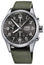 Oris Big Crown ProPilot Automatic Chronograph Green Textile Strap Grey Dial Date Mens Watch 774 7699 4063 - FS - Green - WAB - Shipping Dept.