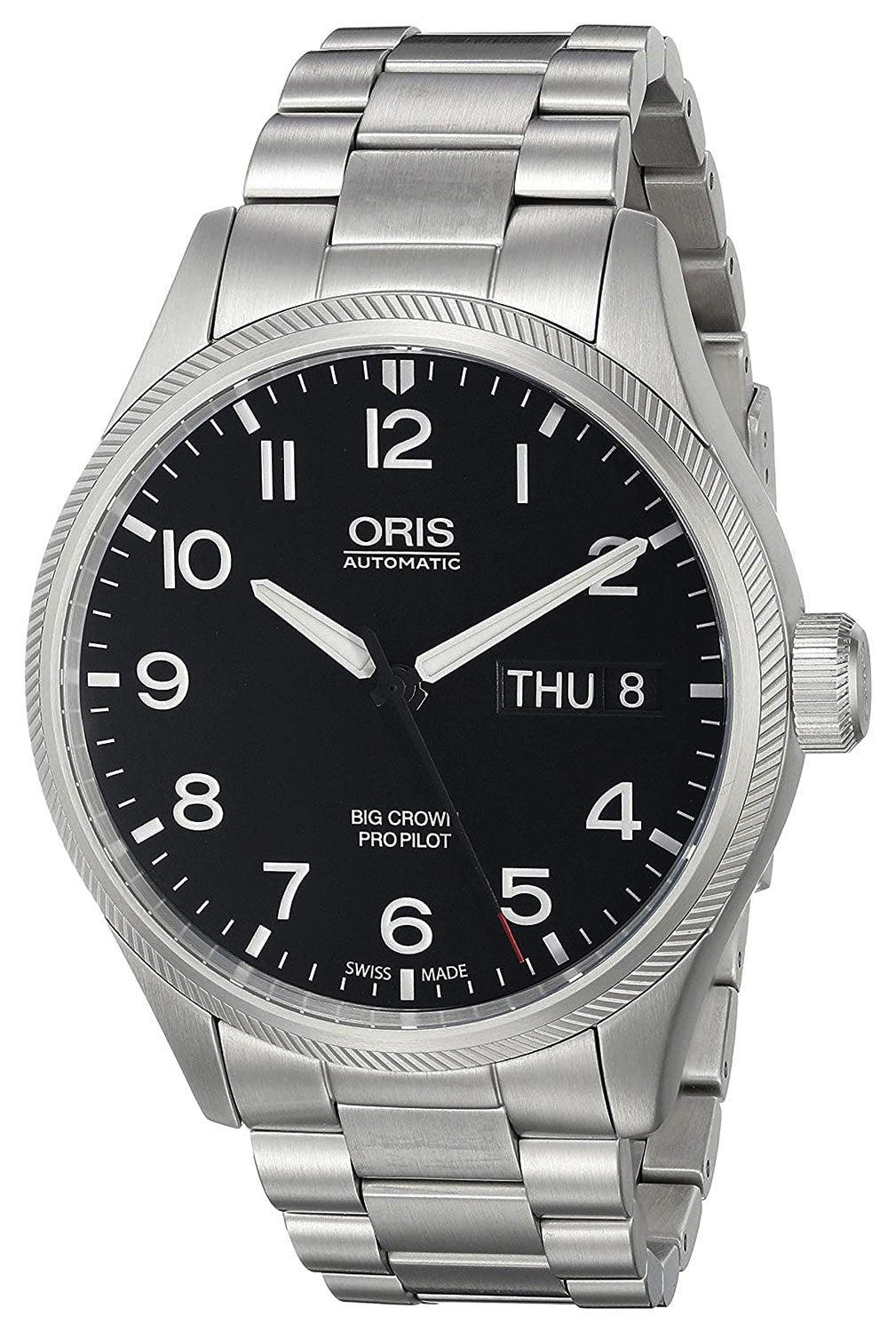 Oris Big Crown ProPilot Automatic Stainless Steel Black Dial Day - Date Mens Watch 752 7698 4164 - MB - WAB - Shipping Dept.