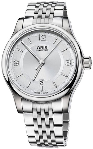 Oris Classic Date Stainless Steel Silver Dial Automatic Mens Watch 733 - 7594 - 4031MB - WAB - Shipping Dept.