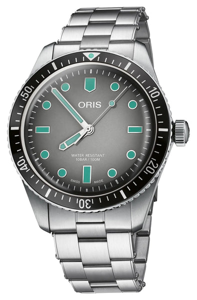 Oris Divers Sixty - Five Automatic Stainless Steel Gray Dial Mens Watch 733 7707 4053 07 8 20 18 - Watches & Beyond