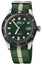 Oris Divers Sixty - Five Automatic Stainless Steel Green Dial Green/Beige Textile Strap Date Mens Watch 733 7720 4057 - 07 5 21 24FC - Watches & Beyond