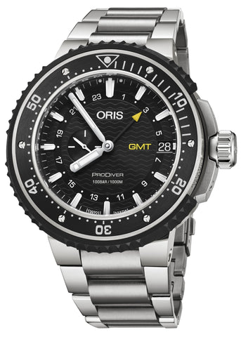 Oris ProDiver GMT Automatic Titanium Black Dial Date Divers Mens Watch 748 7748 7154 - MB - WAB - Shipping Dept.