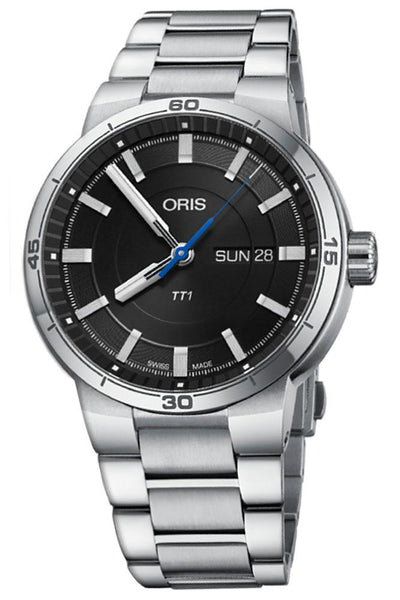 Oris TT1 Automatic Stainless Steel Black Dial Day - Date Mens Watch 735 7752 4154 - MB - WAB - Shipping Dept.