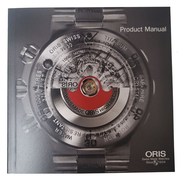 Oris Watch Product Manual Instruction Booklet - WAB - Shipping Dept.