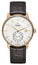 Rado Coupole Classic Automatic COSC Rose Gold PVD Silver Dial Brown Leather Strap Date Mens Watch R22881025 - Watches & Beyond