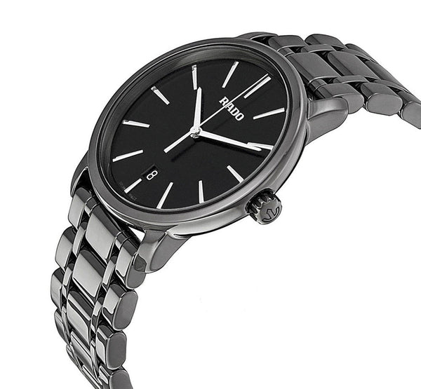 Rado DiaMaster XL R14072177 Mens Watch Plasma Ceramic Quartz Black Dia