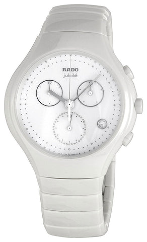 Rado Diastar True Chronograph White Ceramic Womens Watch Quartz Date Diamonds R27832702 - WAB - Shipping Dept.