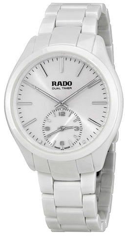 Rado HyperChrome XL White Ceramic Quartz Analog White Dial Dual Timer Men's Dress Watch R32113102 - WAB - Shipping Dept.