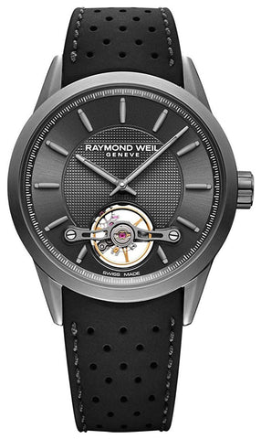 Raymond Weil Freelancer Automatic Grey PVD Black Rubber Strap Grey Dial Mens Watch 2780 - TIR - 60001 - WAB - Shipping Dept.