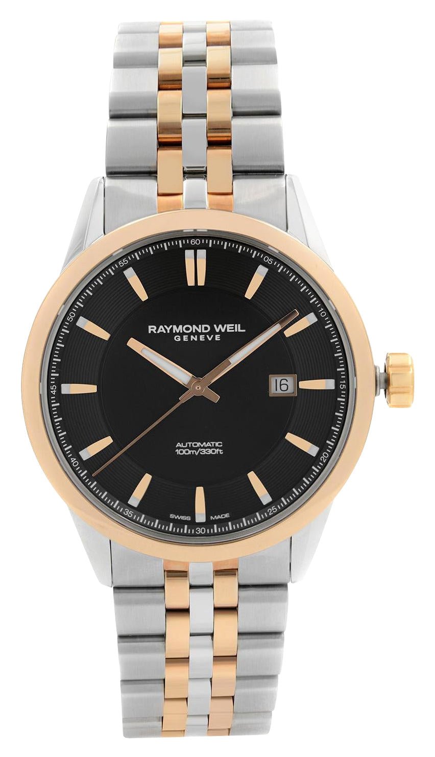 Raymond Weil Freelancer Automatic Two - Tone Stainless Steel Black Dial Mens Watch 2731 - SP5 - 20001 - WAB - Shipping Dept.