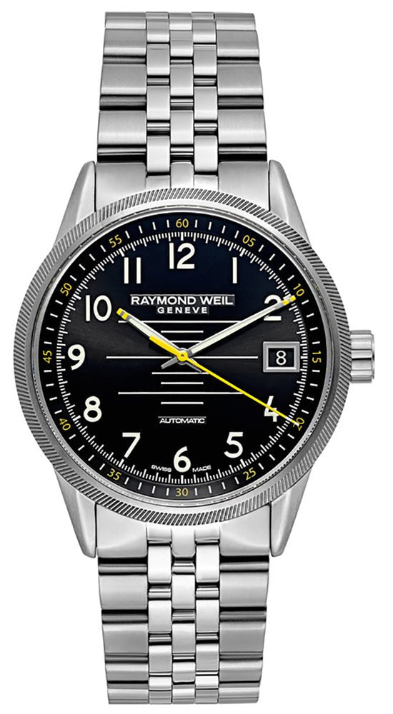 Raymond Weil Freelancer Stainless Steel Analog Automatic Mens Sports Watch Black Dial Calendar 2754 - ST - 05200 - WAB - Shipping Dept.