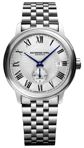 Raymond Weil Maestro Automatic Stainless Steel Mens Watch Silver Dial Calendar 2238 - ST - 00659 - WAB - Shipping Dept.