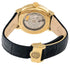 Raymond Weil Maestro Automatic Yellow Gold PVD Silver Dial Black Leather Strap Date Mens Watch 2237 - PC - 00659 - Watches & Beyond