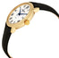 Raymond Weil Maestro Automatic Yellow Gold PVD Silver Dial Black Leather Strap Date Mens Watch 2237 - PC - 00659 - Watches & Beyond