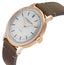 Raymond Weil Millesime Automatic Rose Gold PVD Silver Dial Brown Leather Strap Mens Watch 2925 - PC5 - 65001 - Watches & Beyond