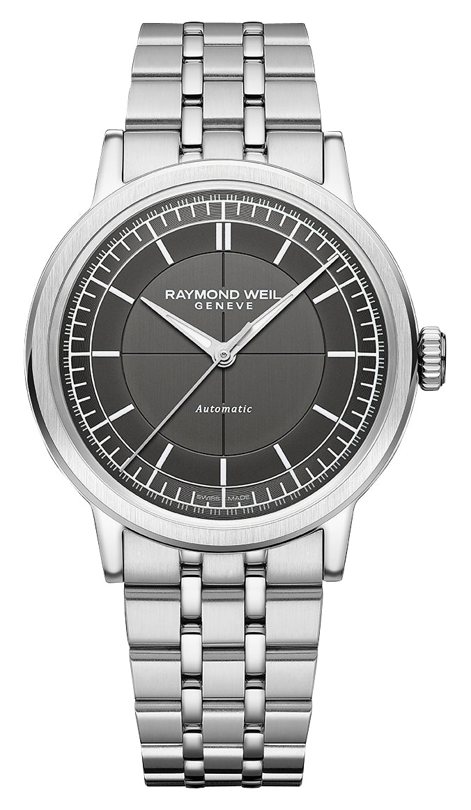 Raymond Weil Millesime Automatic Stainless Steel Gray Dial Mens Watch 2925 - ST - 60001 - Watches & Beyond