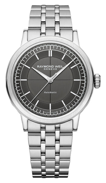 Raymond Weil Millesime Automatic Stainless Steel Gray Dial Mens Watch 2925 - ST - 60001 - Watches & Beyond