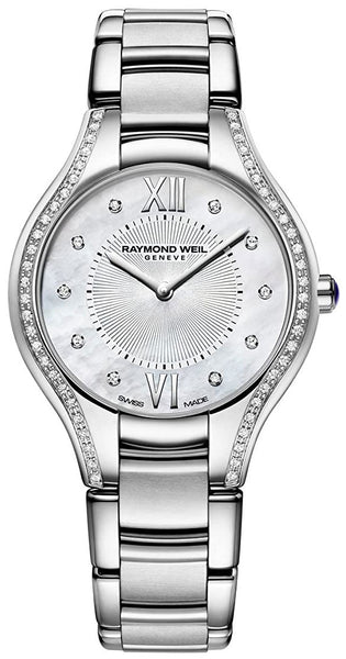 Raymond Weil Noemia Stainless Steel Diamonds Mother - of - Pearl Dial Quartz Womens Watch 5132 - STS - 00985 - WAB - Shipping Dept.