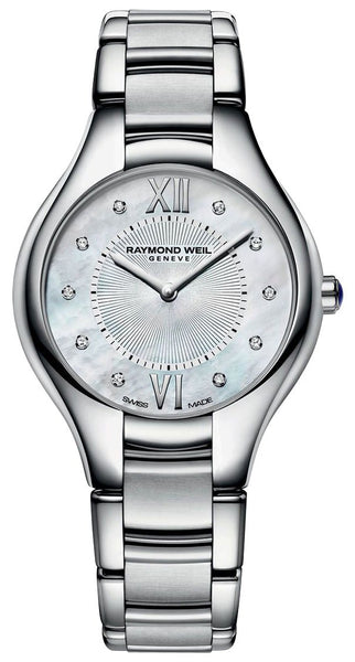 Raymond Weil Noemia Stainless Steel Mother - of - Pearl Dial Diamonds Quartz Womens Watch 5132 - ST - 00985 - WAB - Shipping Dept.