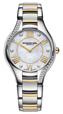 Raymond Weil Noemia Two - Tone Stainless Steel Mother - Of - Pearl Dial Diamonds Quartz Womens Watch 5132 - S1P - 00966 - WAB - Shipping Dept.