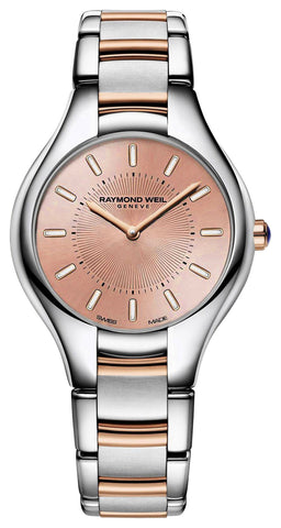 Raymond Weil Noemia Two - Tone Stainless Steel Rose Gold Dial Quartz Womens Watch 5132 - SP5 - 81001 - WAB - Shipping Dept.