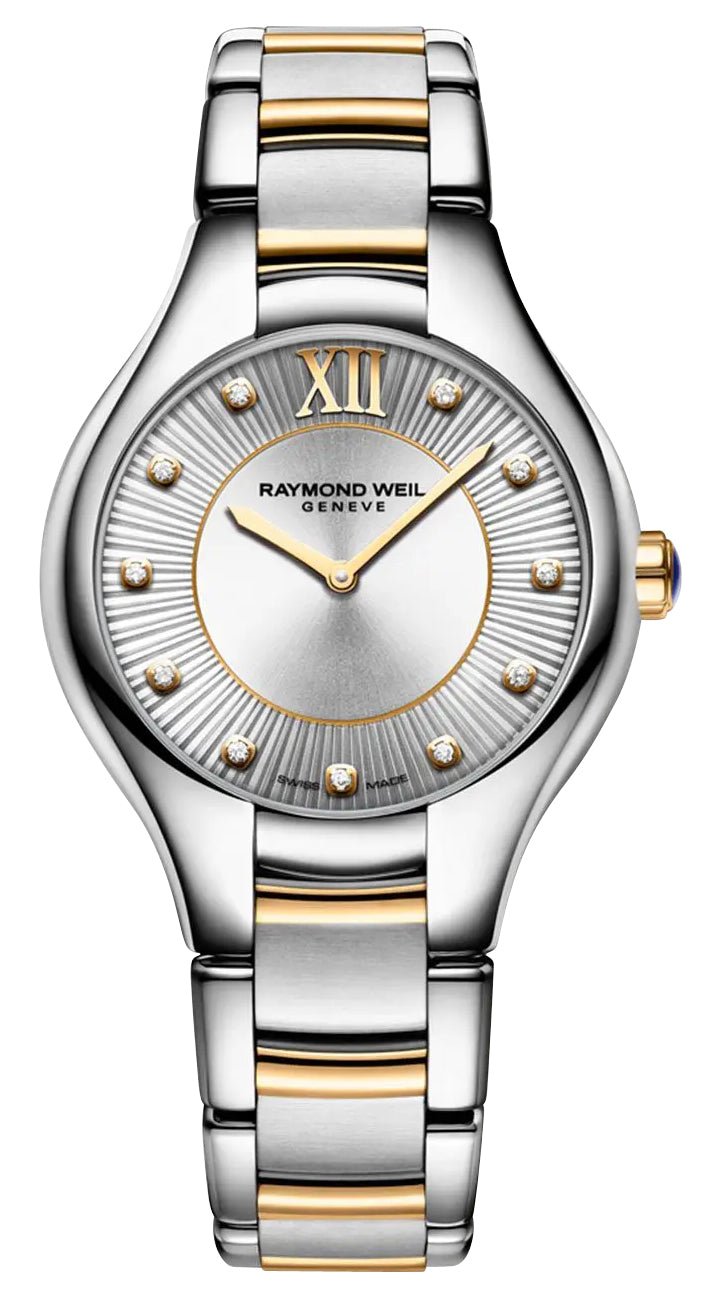 Raymond Weil Noemia Two - Tone Stainless Steel Silver Dial Diamonds Quartz Womens Watch 5132 - STP - 65181 - WAB - Shipping Dept.