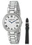 Raymond Weil Shine Stainless Steel Diamonds Silver - Tone Dial Interchangeable Black Satin Strap Date Quartz Womens Watch 1600 - STS - 00659 - WAB - Shipping Dept.