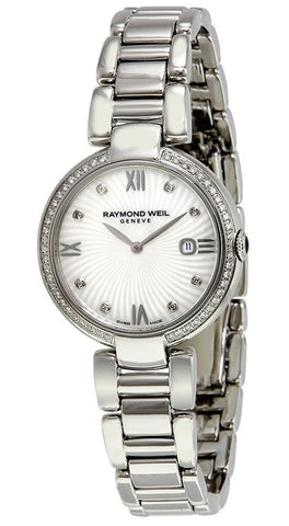 Raymond Weil Shine Stainless Steel Quartz White Mother - of - Pearl Sunburst Women's Watch 1600 - STS - 00995 - WAB - Shipping Dept.