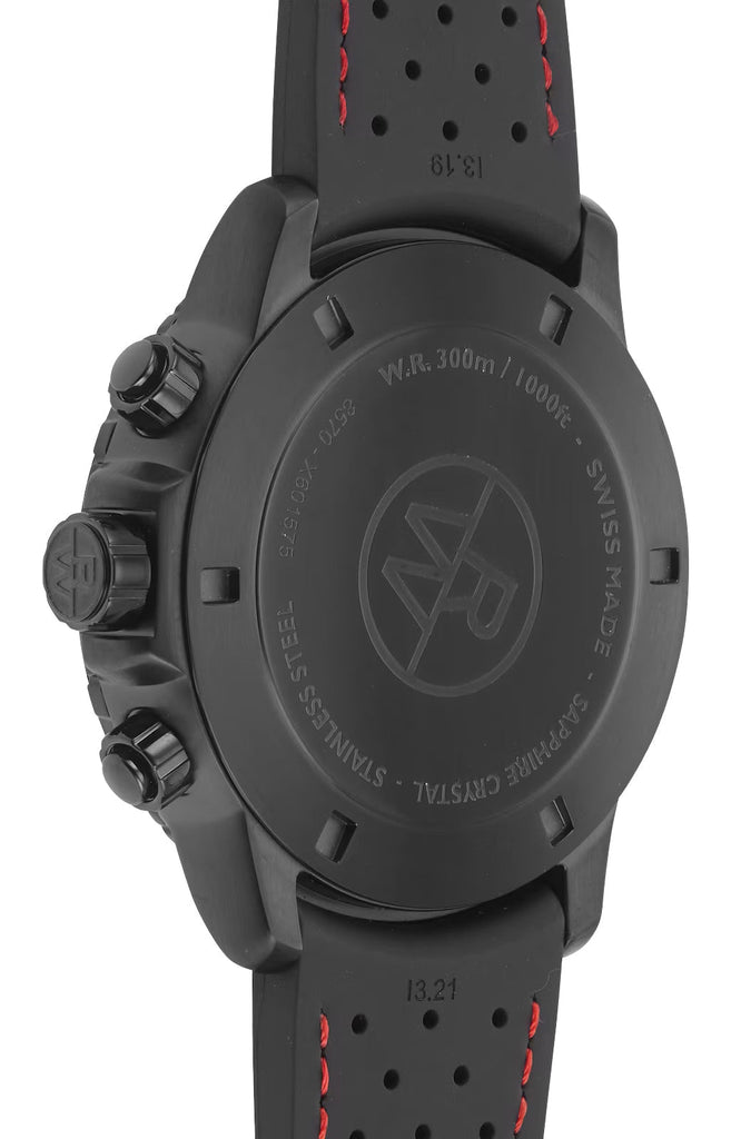 Tango Pvd Raymond Weil Tango Chronograph Black PVD Black/Red Dial Black Rubber S