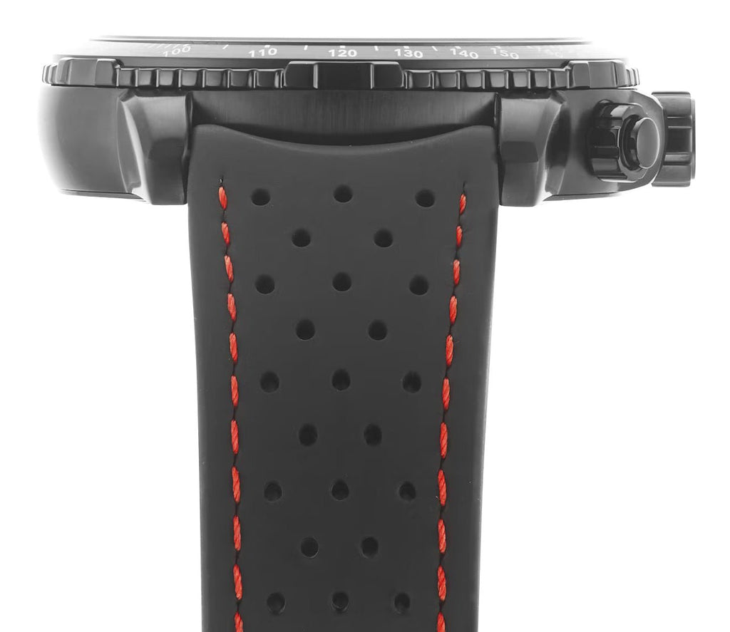 Tango Pvd Raymond Weil Tango Chronograph Black PVD Black/Red Dial Black Rubber S