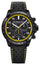 Raymond Weil Tango Chronograph Black PVD Black/Yellow Dial Black Rubber Strap Date Divers Quartz Mens Watch 8570 - BKR - 05275 - WAB - Shipping Dept.