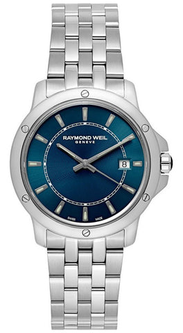 Raymond Weil Tango Stainless Steel Blue Dial Date Quartz Mens Watch 5591 - ST - 50001 - WAB - Shipping Dept.