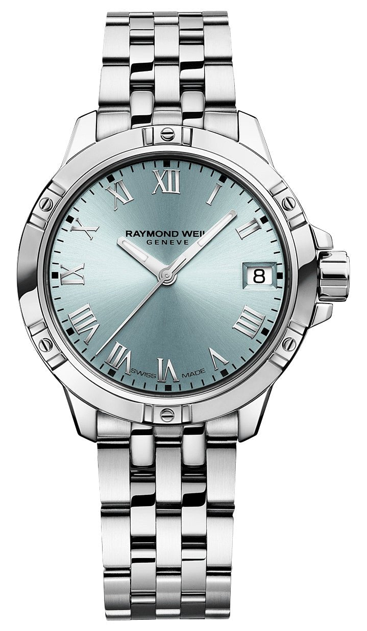 Raymond Weil Tango Stainless Steel Blue Dial Date Quartz Womens Watch 5960 - ST - 00500 - WAB - Shipping Dept.