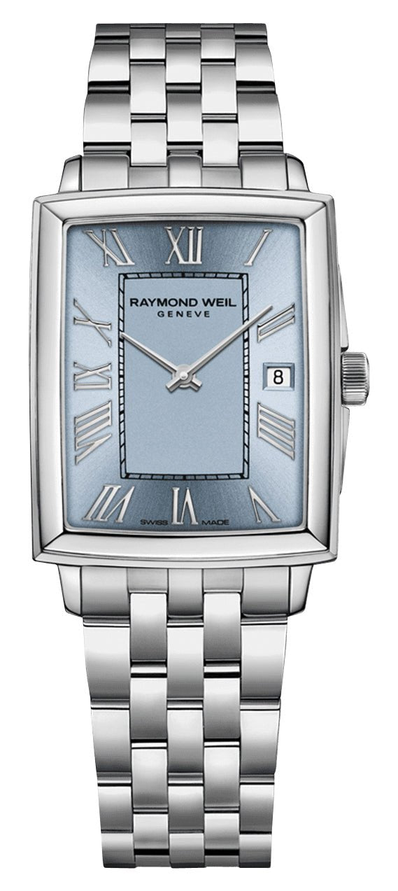 Raymond Weil Toccata Stainless Steel Blue Dial Date Quartz Womens Watch 5925 - ST - 00550 - Watches & Beyond